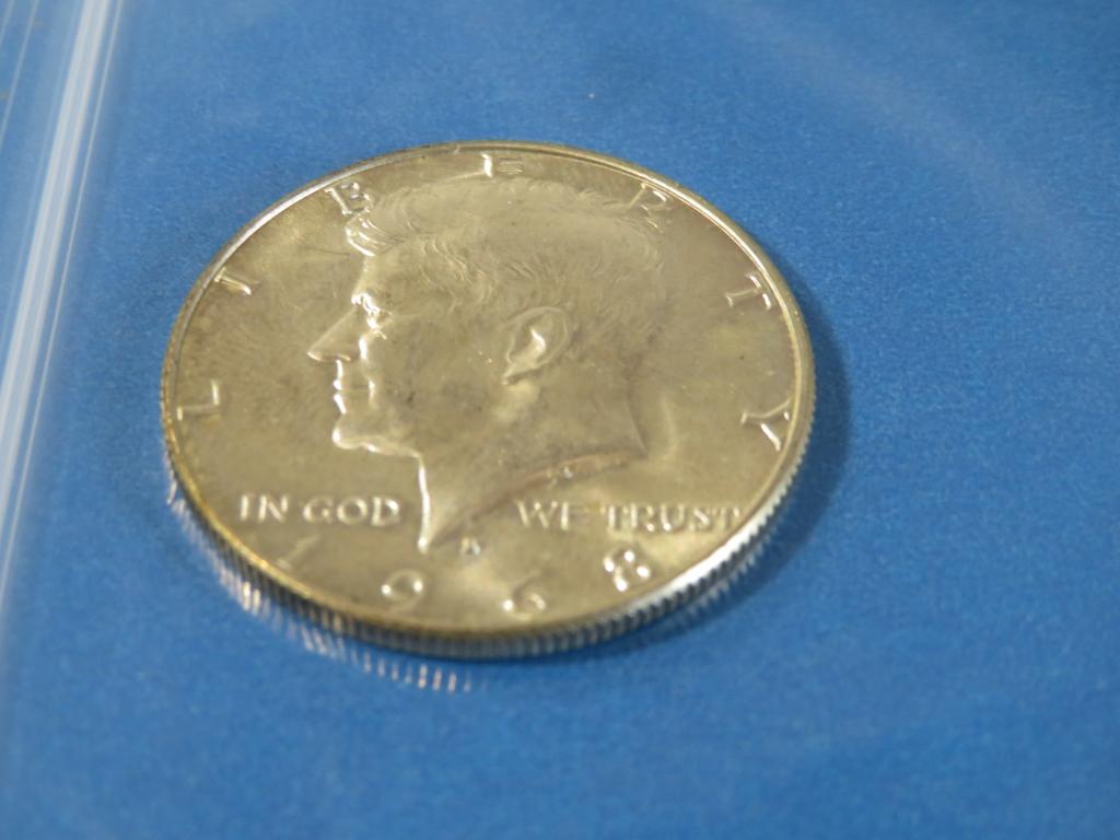ONE 1968 Kennedy Half Dollar