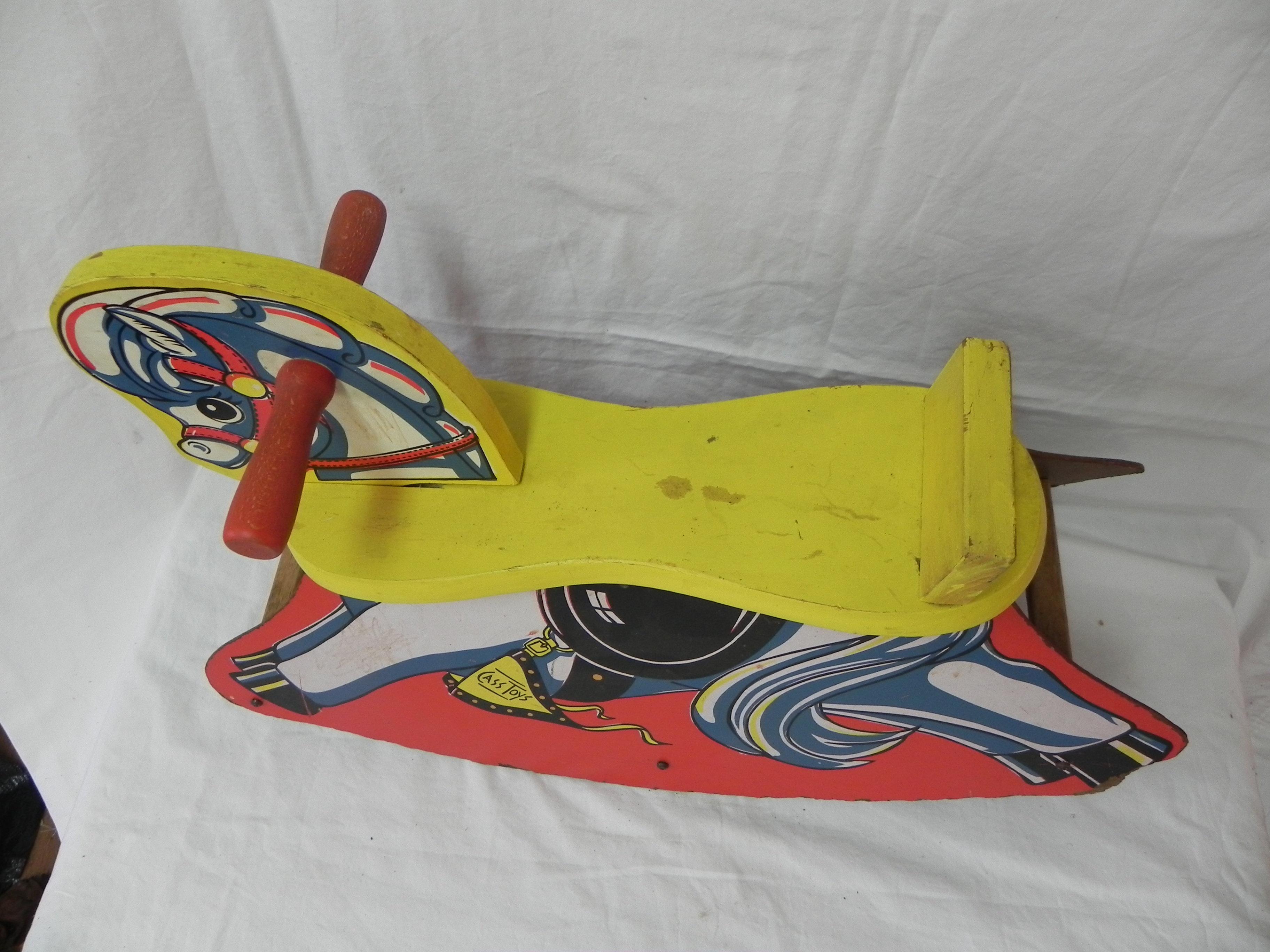 CASS Toys Wood Rocking Horse