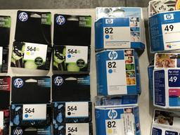 HP and Xerox Ink Cartridges, Qty 47