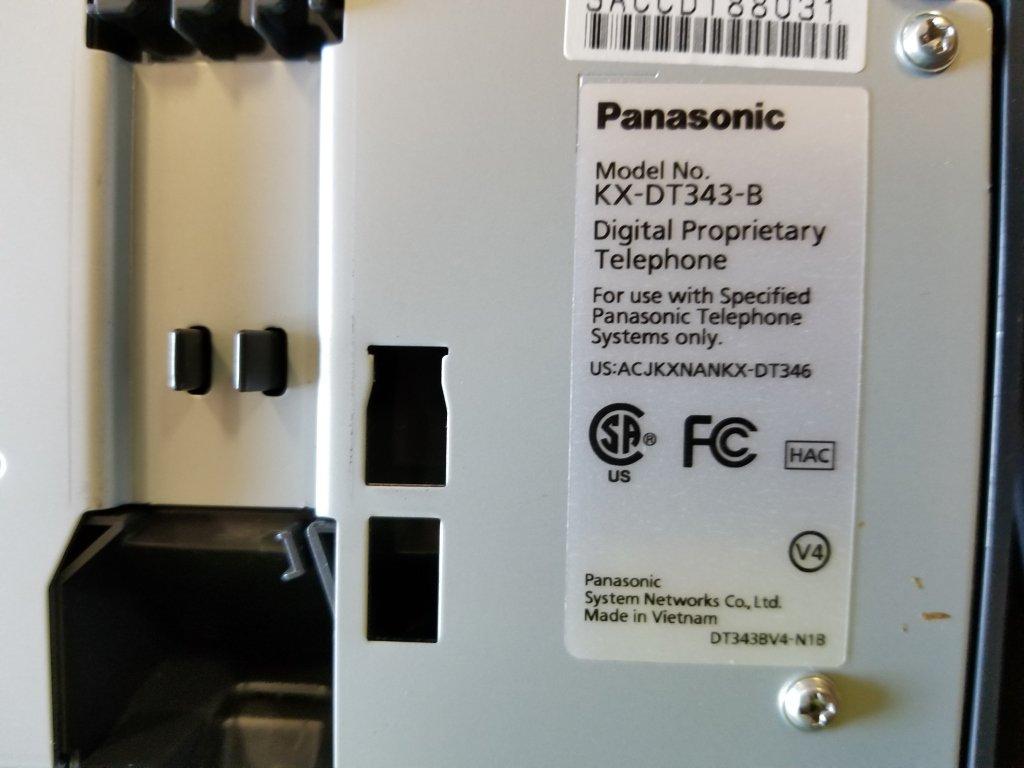 Panasonic KXDt343 B3 Line Phones, Qty 6