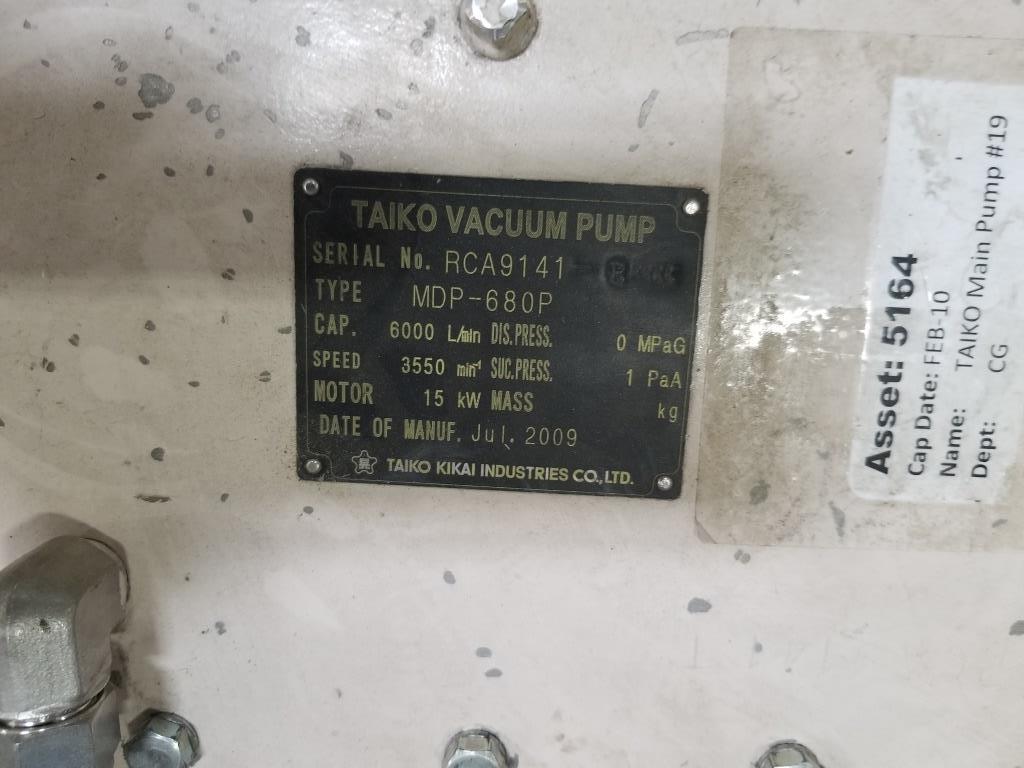 TAIKO MDP-680V Screw Type Vacuum Pump