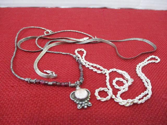 Mixed Estate Sterling Silver Jewelry Lot-B