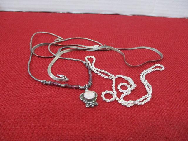 Mixed Estate Sterling Silver Jewelry Lot-B