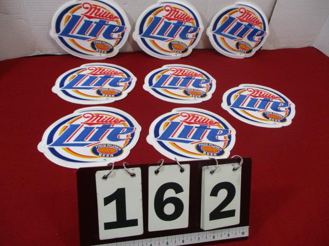 Miller Lite NOS Driver Back Patches-Lot of 8