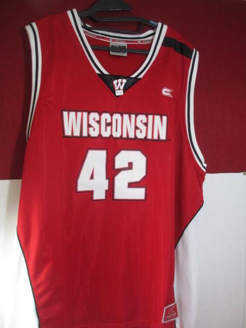Coliseum Wisconsin Badgers Team Basketball Jersey #42
