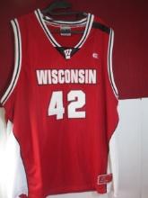 Coliseum Wisconsin Badgers Team Basketball Jersey #42