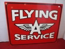 Flying A Service Heavy Metal Advertising Sign