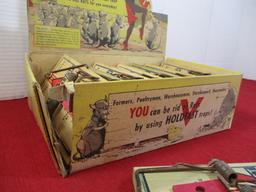 Animal Trap Company of America (Victor) NOS store Display with Traps