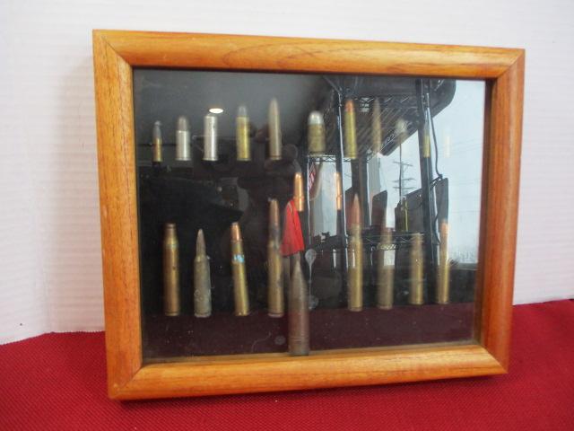 Framed Vintage Bullets Shadowbox