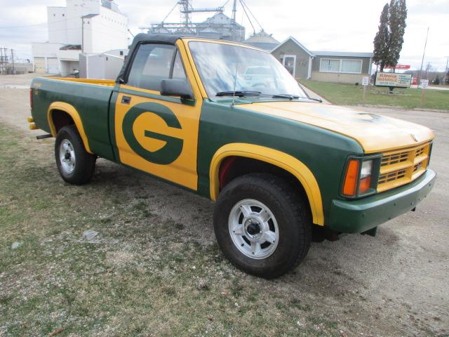 1989 Dodge Dakota Green Bay Packer Themed Factory Convertible Pick Up Truck-Only 2482 Produced
