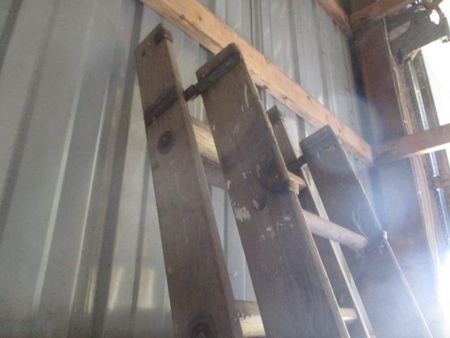 Primitive Wooden Ladders & Oars
