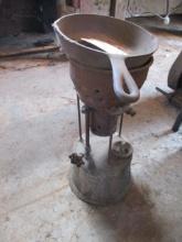 Lead Melting Stove w/ Cast Iron Pan