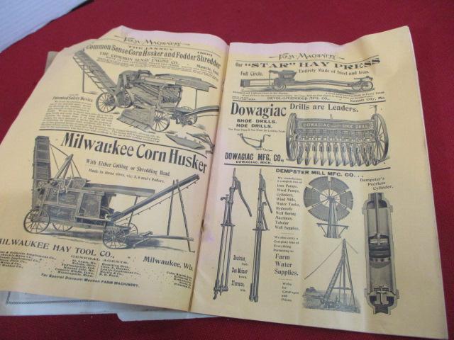 Late 1800's Farm Machinery Catalogs