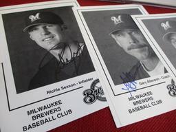Autographed & Other Milwaukee Brewer's Photos w/ 1980's Bo Ryan + More