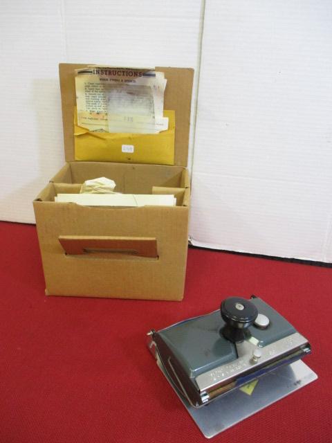 Heyer Model 60 Post Card Printer & Stencil Plate