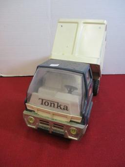 Tonka Pressed Metal Sanitary Service truck