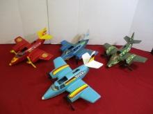 Tonka Trigger Operated Prop Plane-Lot of 4