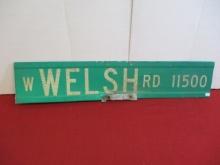Welsh Road Reflective Metal Road Sign