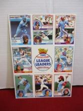 Topps 1982 Full Uncut Sheet of League Leaders