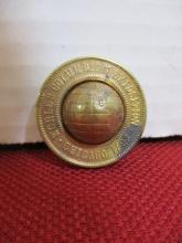 1893 World's Columbian Expedition Chicago Rotating Globe Brooch