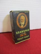 Grandpa's Pine Tar Toilet Soap Advertising Box