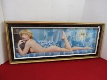 Vaccuform Pinup Nude Wall Art/Clock