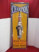 Champion Spark Plugs Framed Advertising Poster