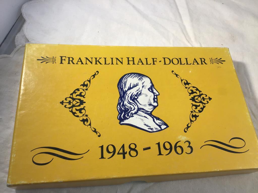 Franklin half dollar & knife.