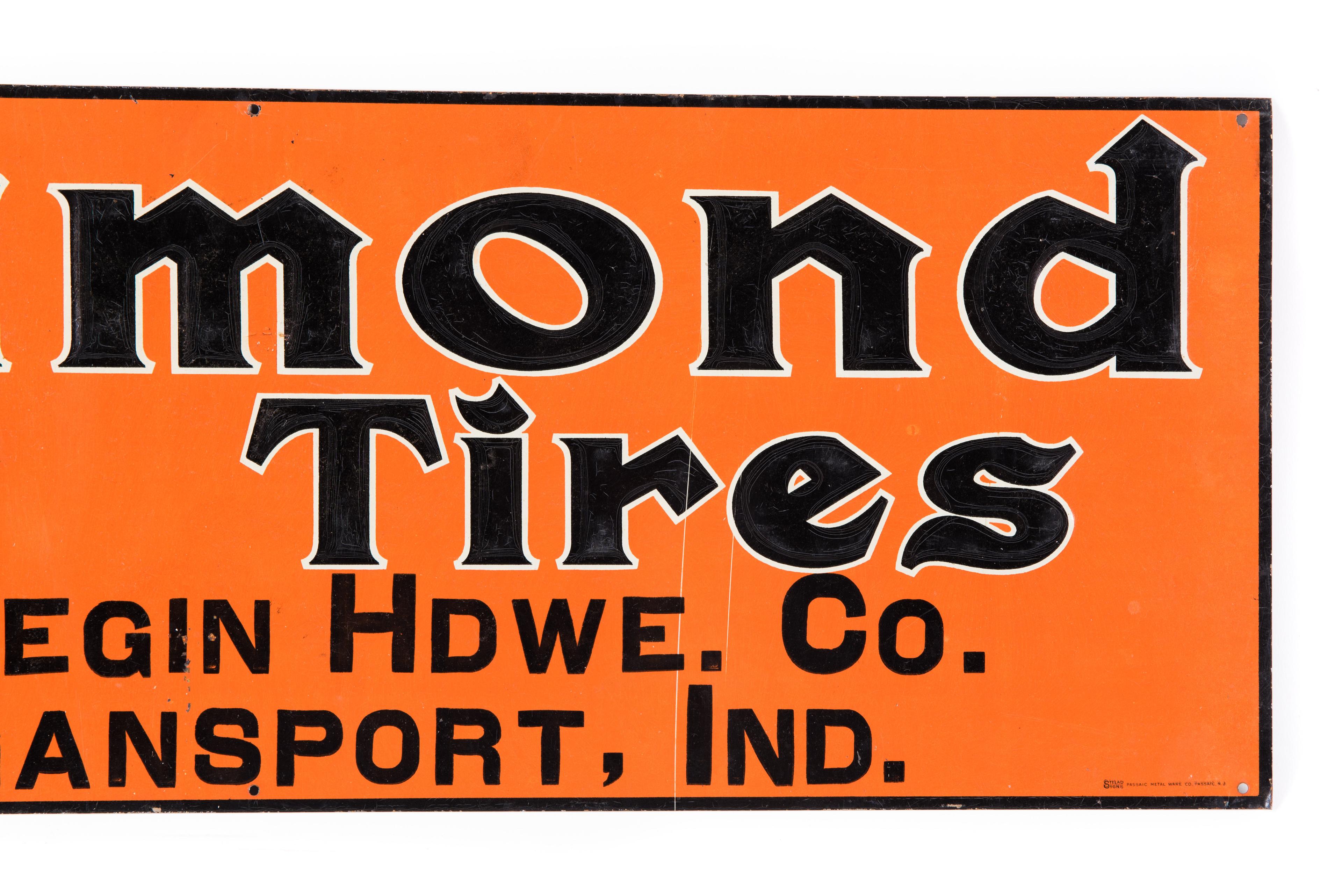 Diamond Squeegee Tread Tires Tin Sign
