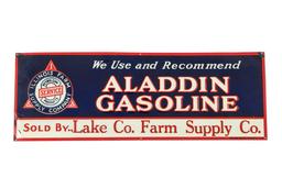 Aladdin Gasoline Horizontal Tin Sign