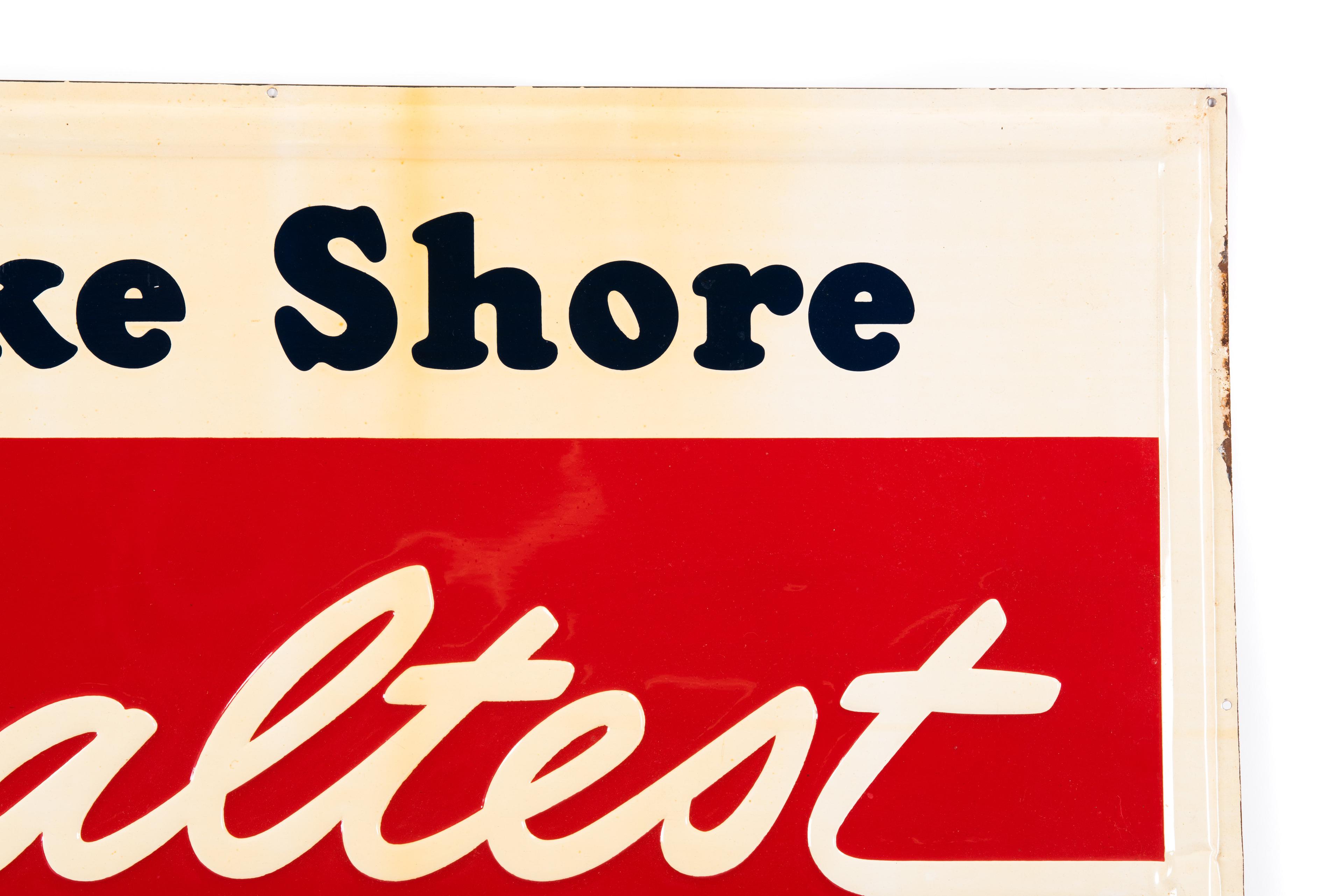 Lake Shore Sealtest Ice Cream Tin Sign