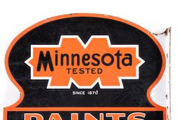 Minnesota Tested Paints Porcelain Flange Sign