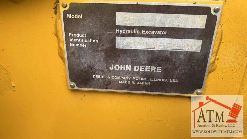 John Deere 50G Mini Excavator