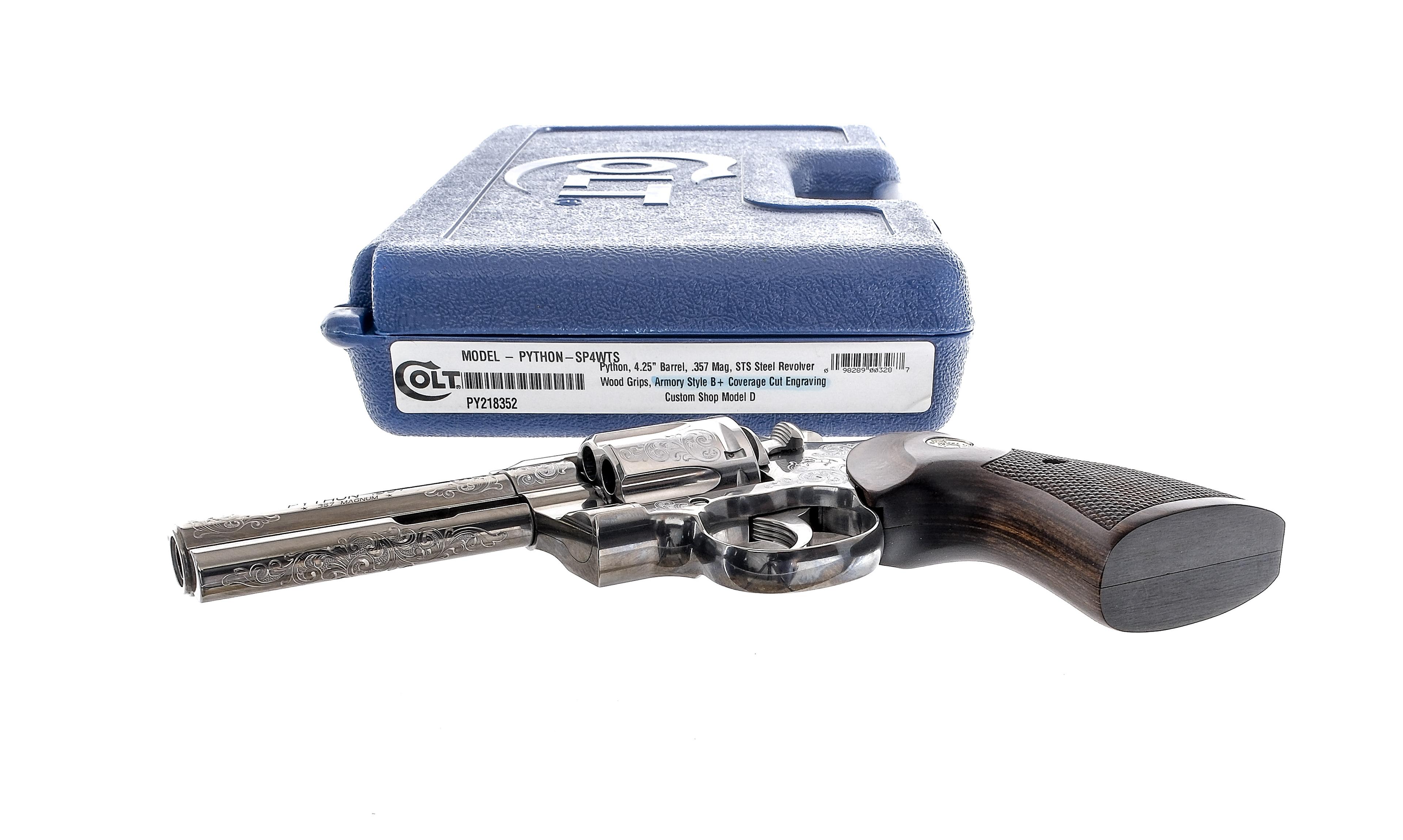 Colt Python Custom Shop Engraved .357 Revolver