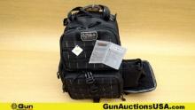 G.P.S. Tactical Backpacks. Excellent. Built in Hard Wall, Black Tactical Backpack w/3-Removable Pist