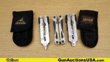 Gerber Multi Tools. Excellent. Lot of 3; Two Multi Tools with Sheaths and 1 Multi Tool without Sheat