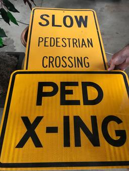 Ped X signs