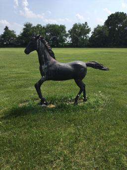 Bronze running colt Statue