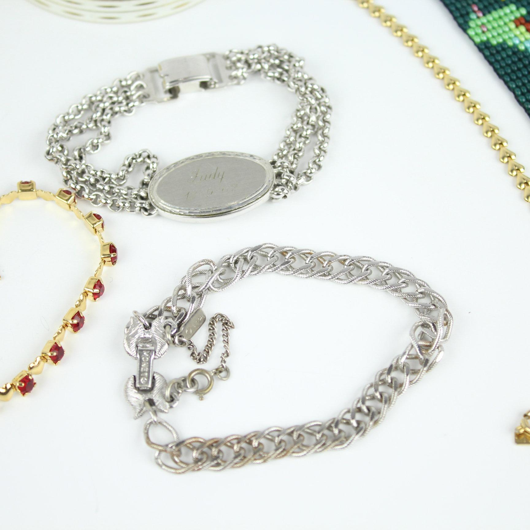 12 Vintage to Now Costume Jewelry Bracelet Lot