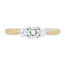 14K Yellow and White Gold Setting with 0.50tcw Diamond Ladies Ring