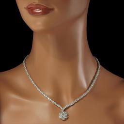 18K Gold 18.31ct Diamond Necklace