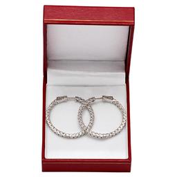 14k White Gold 5.10ct Diamond Earrings