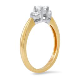 14K Yellow and White Gold Setting with 0.50tcw Diamond Ladies Ring