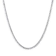 14K White Gold Setting with 7.98ct Diamond Necklace
