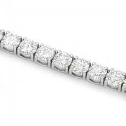 18K White Gold 12.82ct Diamond Bracelet