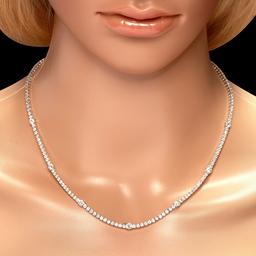 18K Gold 9.51ct Diamond Necklace
