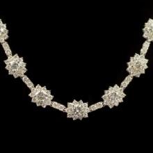 18K Gold 18.52ct Diamond Necklace