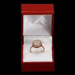 14k Rose Gold 1.09ct Diamond Ring
