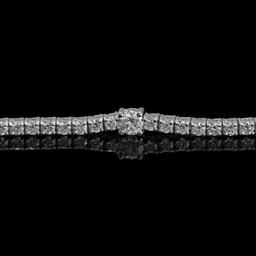 14k White Gold 3.12ct Diamond Bracelet