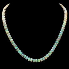 14K Yellow Gold and 29.79ct Opal Necklace